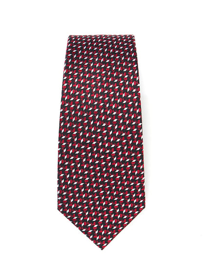 Campania Structure Dark Maroon Silk Tie