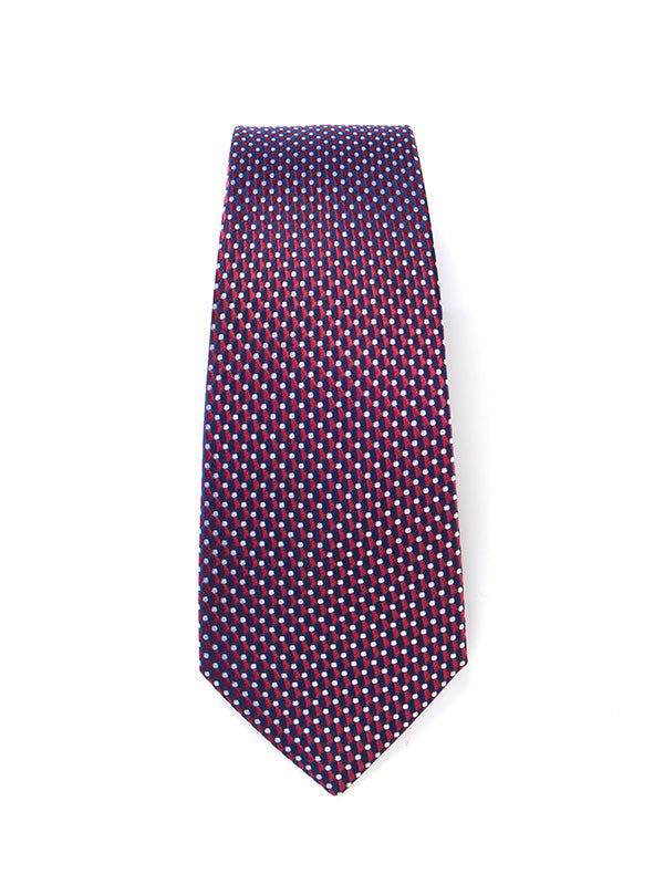 Campania Structure Dark Maroon Silk Tie