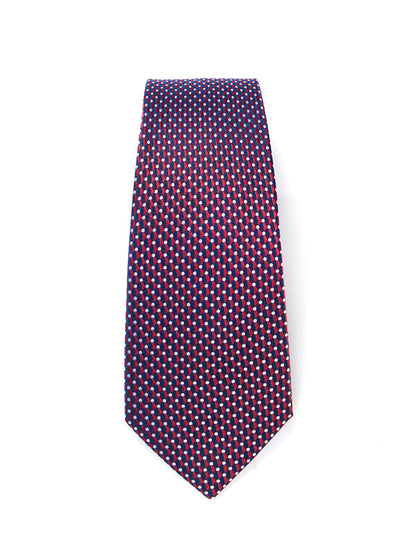 Campania Structure Dark Maroon Silk Tie