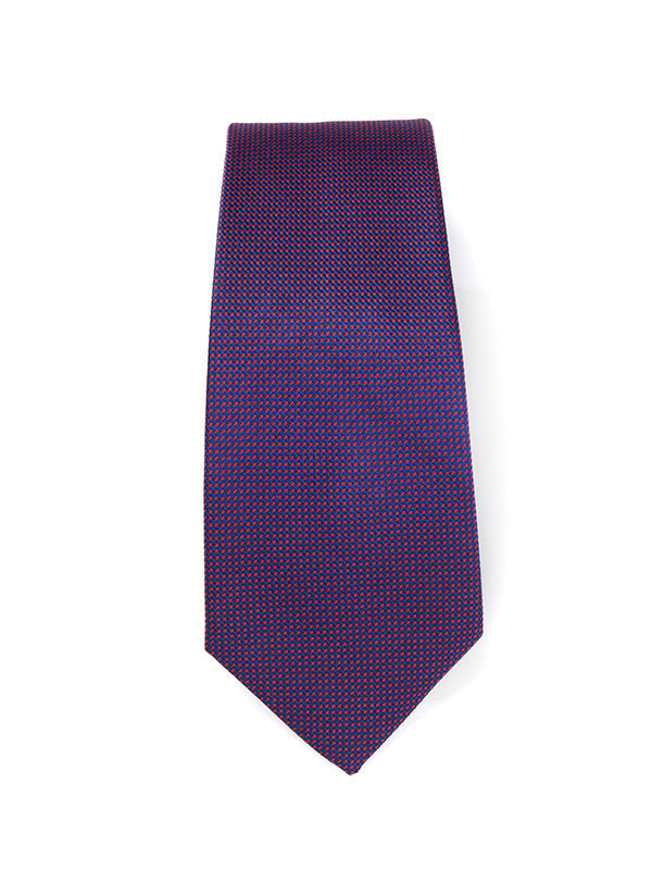 Campania Structure Dark Maroon Silk Tie