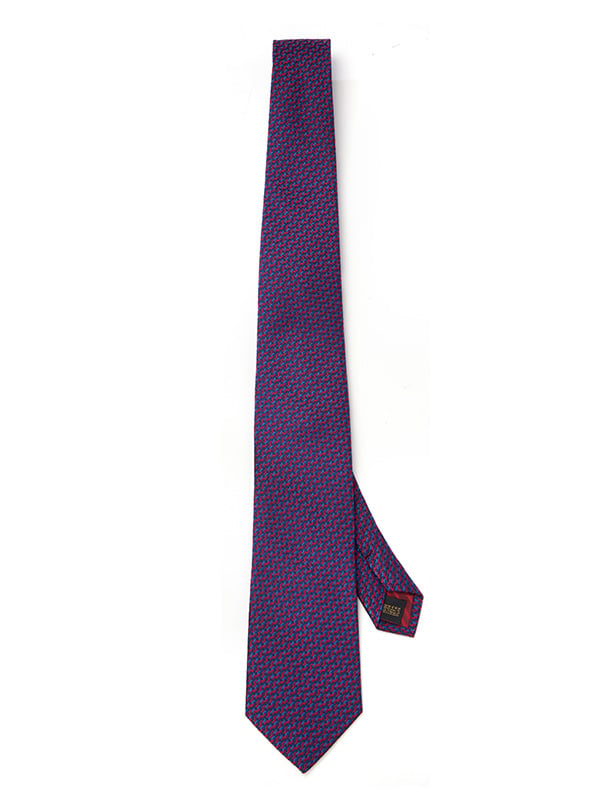 Campania Structure Dark Maroon Silk Tie