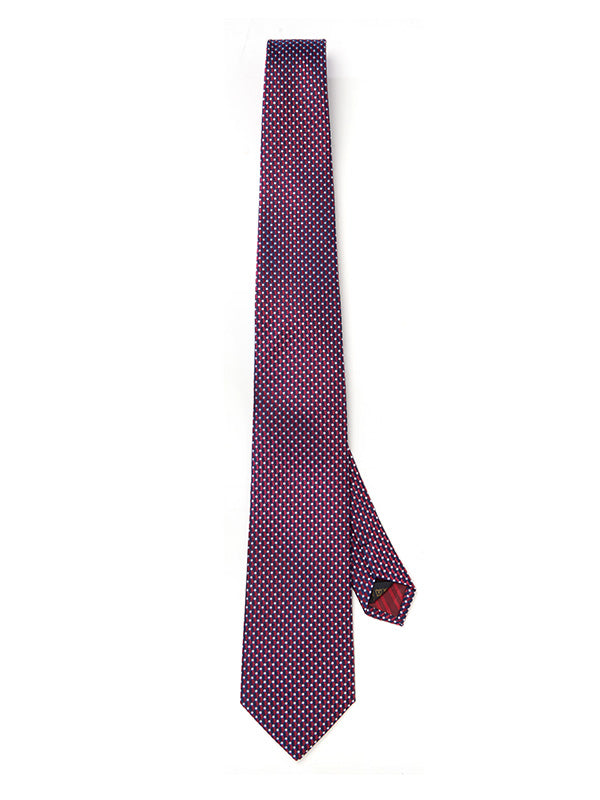 Campania Structure Dark Maroon Silk Tie