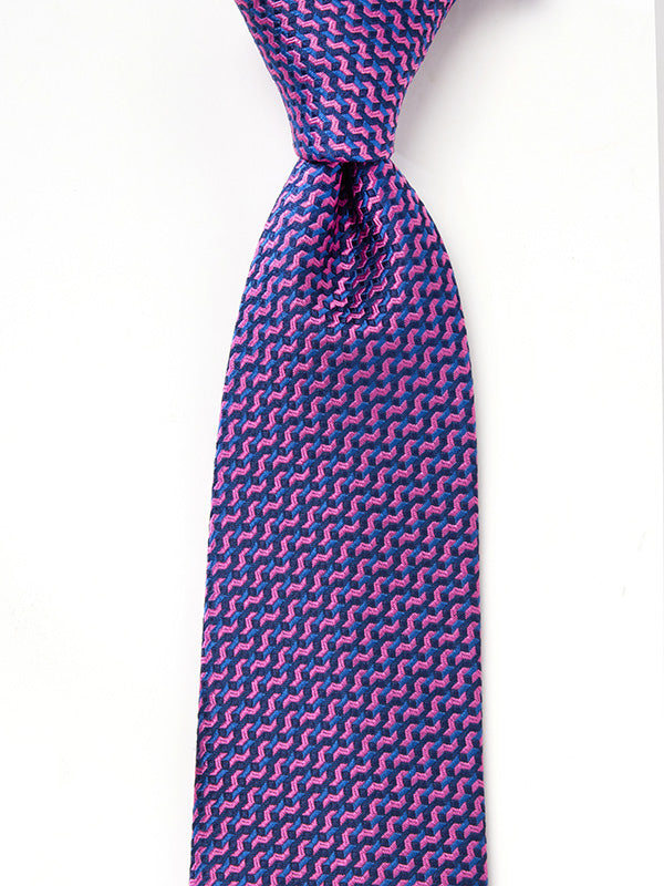 Campania Structure Dark Pink Silk Tie