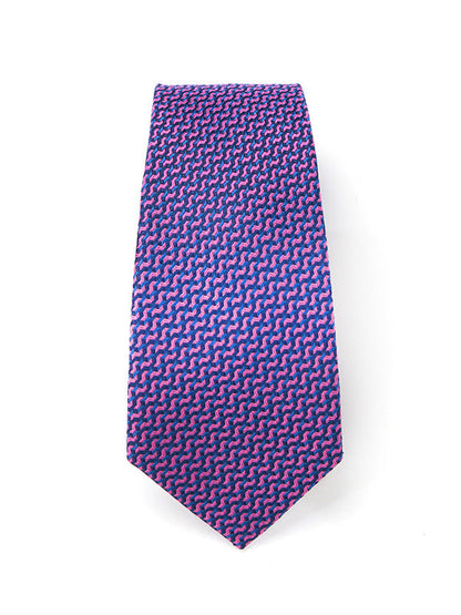Campania Structure Dark Pink Silk Tie
