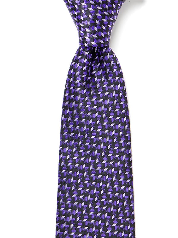 Campania Structure Dark Purple Silk Tie