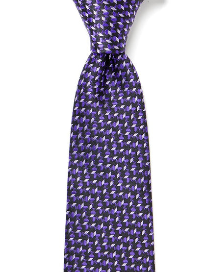 Campania Structure Dark Purple Silk Tie