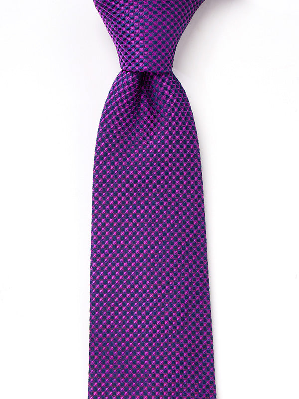Campania Structure Dark Purple Silk Tie