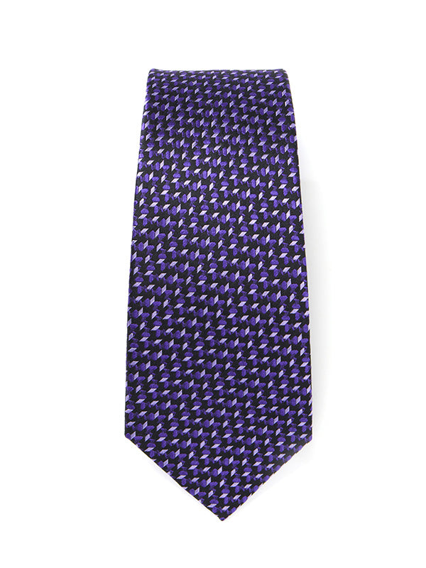 Campania Structure Dark Purple Silk Tie