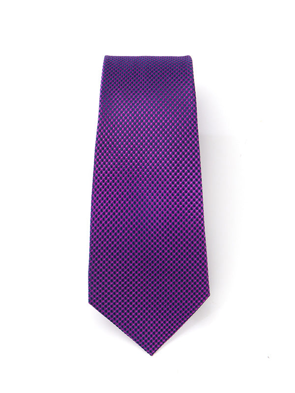 Campania Structure Dark Purple Silk Tie