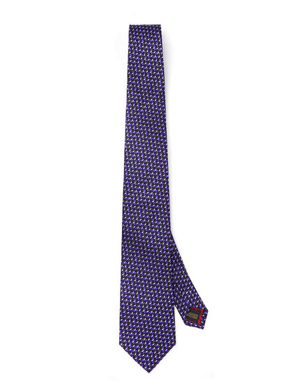 Campania Structure Dark Purple Silk Tie
