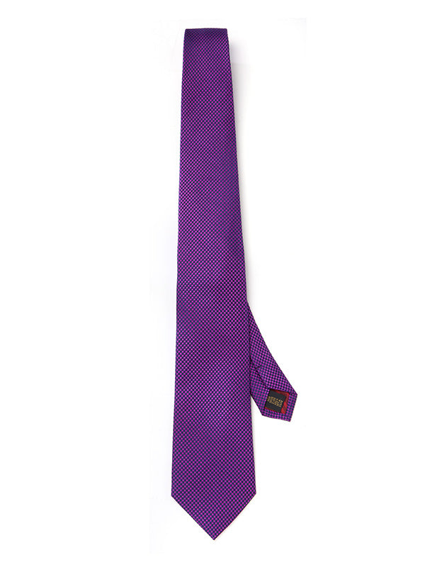 Campania Structure Dark Purple Silk Tie