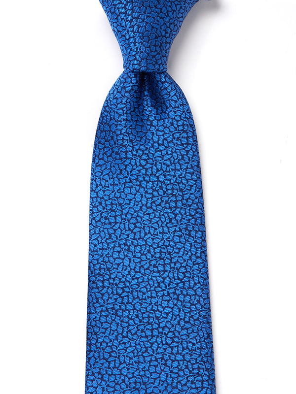 Campania Structure Medium Blue Silk Tie