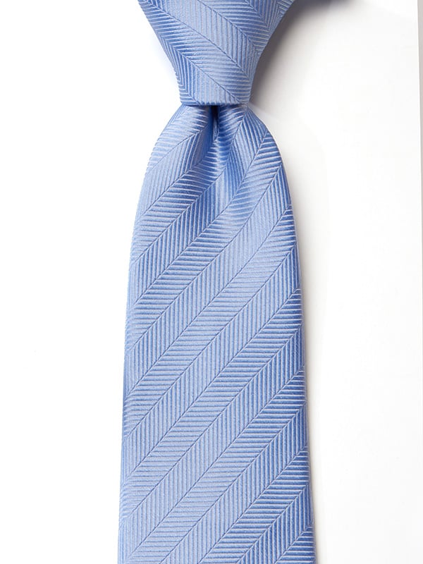Campania Structure Medium Blue Silk Tie