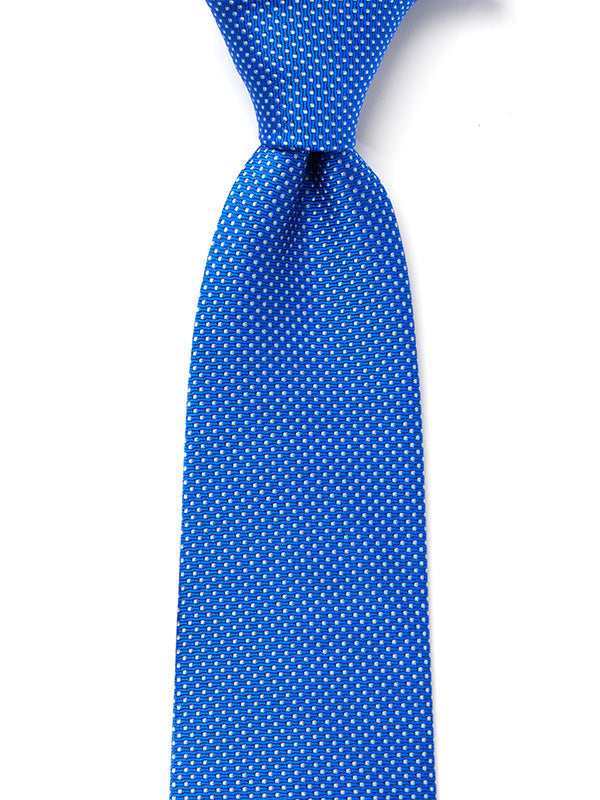 Campania Structure Medium Blue Silk Tie