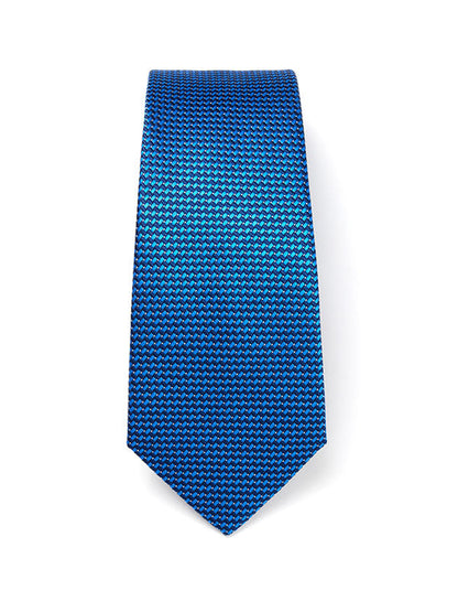 Campania Structure Medium Blue Silk Tie