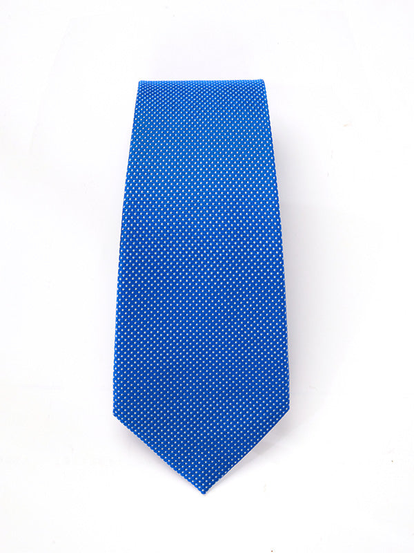 Campania Structure Medium Blue Silk Tie