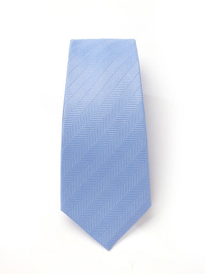 Campania Structure Medium Blue Silk Tie
