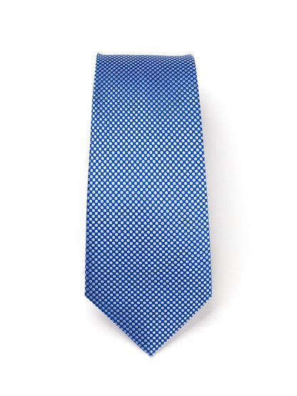 Campania Structure Medium Blue Silk Tie