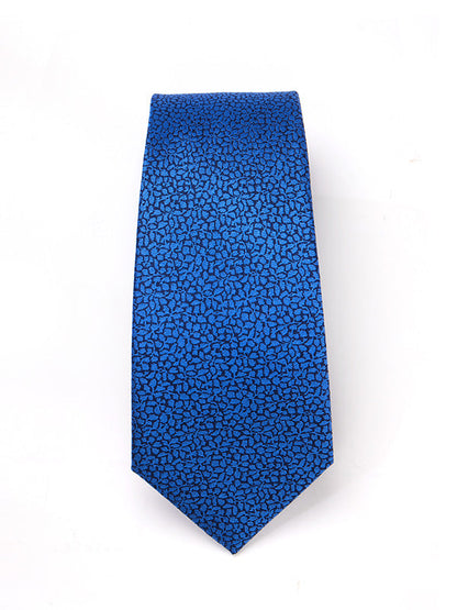 Campania Structure Medium Blue Silk Tie