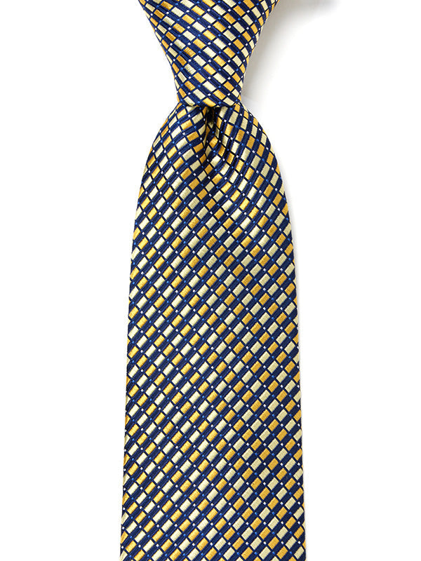 Campania Structure Medium Gold Silk Tie