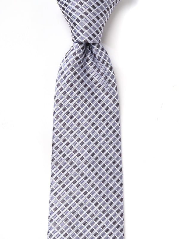 Campania Structure Medium Grey Silk Tie