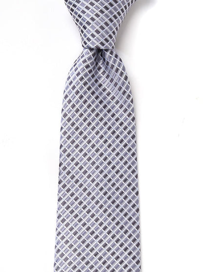 Campania Structure Medium Grey Silk Tie