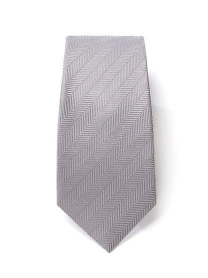 Campania Structure Medium Grey Silk Tie