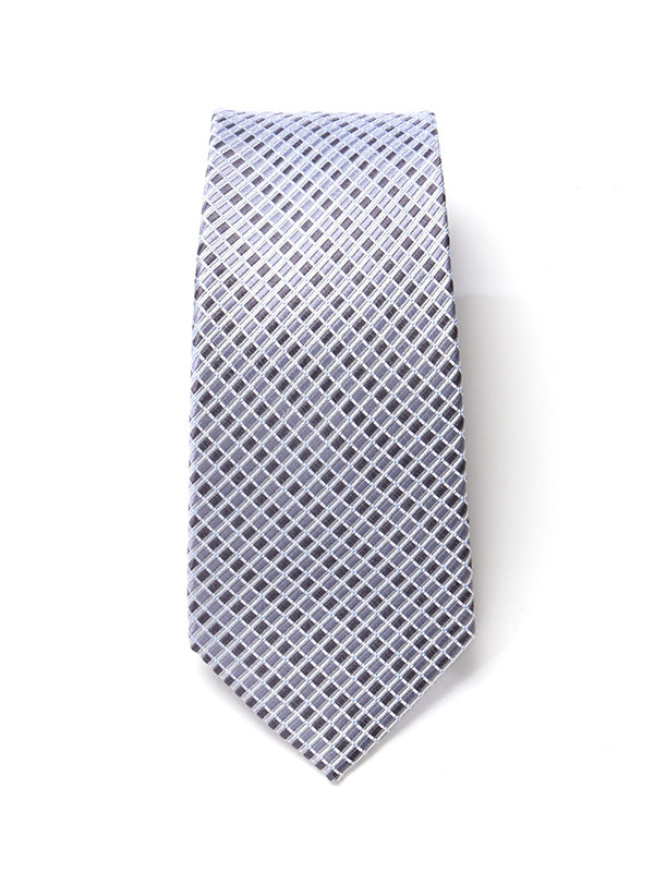 Campania Structure Medium Grey Silk Tie