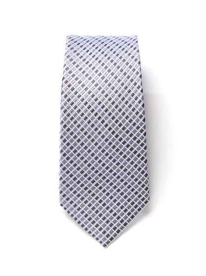 Campania Structure Medium Grey Silk Tie