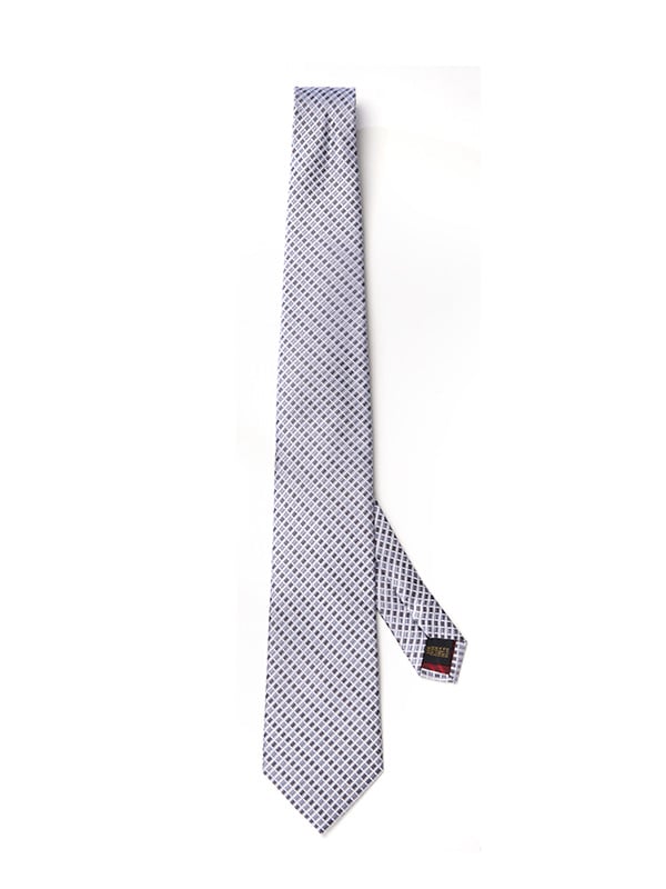 Campania Structure Medium Grey Silk Tie
