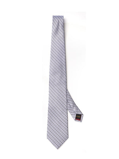 Campania Structure Medium Grey Silk Tie