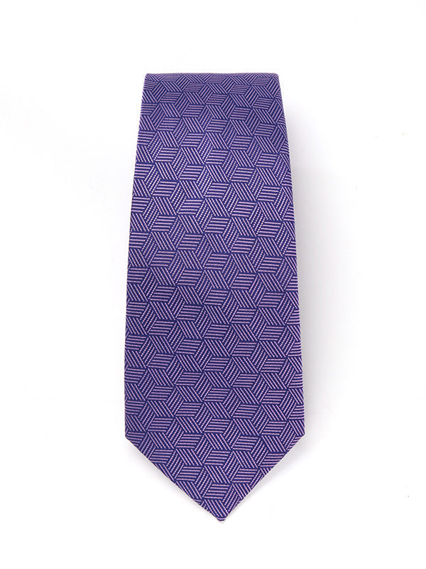 Campania Structure Medium Lilac Silk Tie