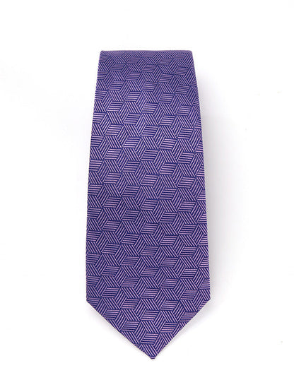 Campania Structure Medium Lilac Silk Tie