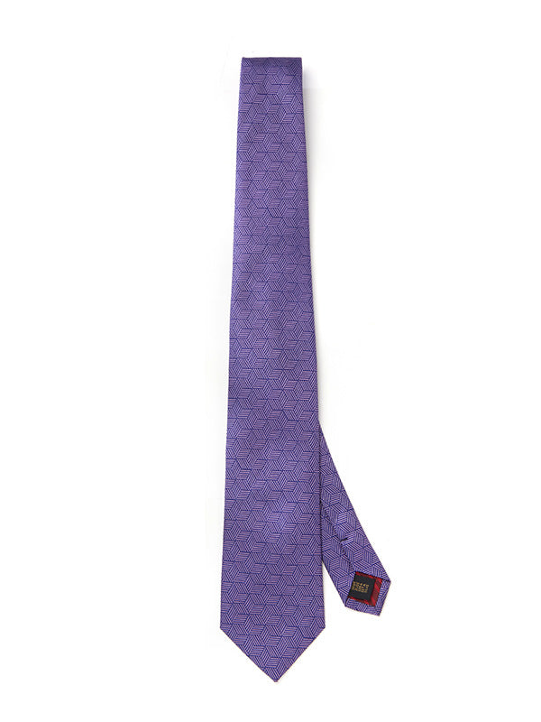 Campania Structure Medium Lilac Silk Tie