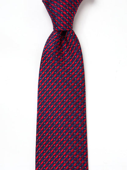 Campania Structure Medium Maroon Silk Tie
