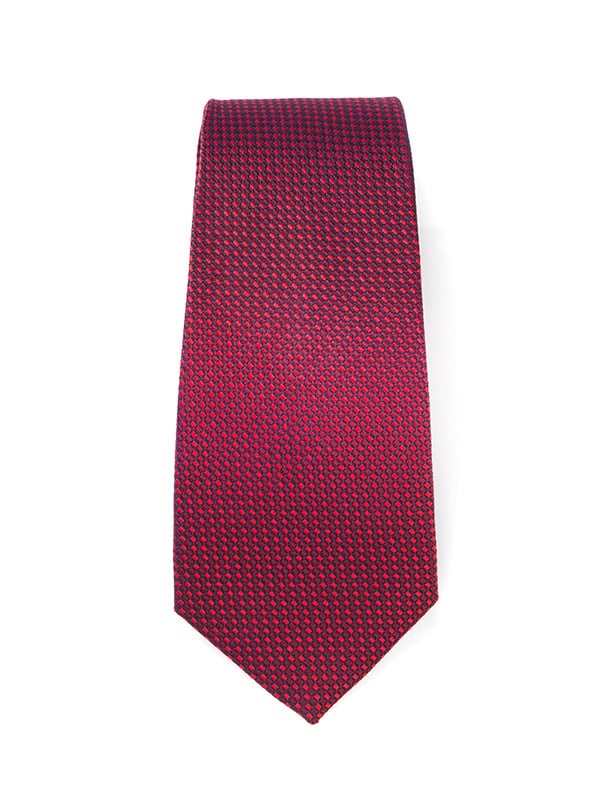Campania Structure Medium Maroon Silk Tie
