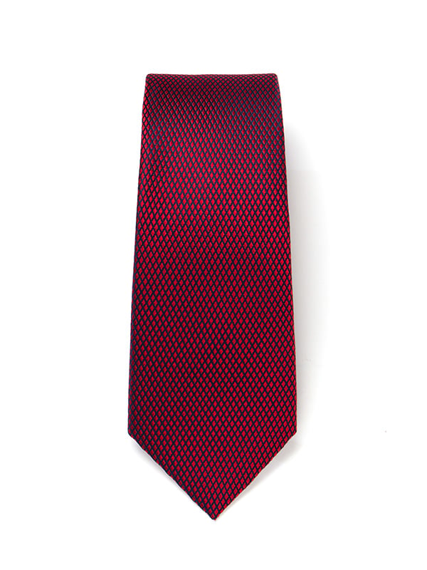 Campania Structure Medium Maroon Silk Tie