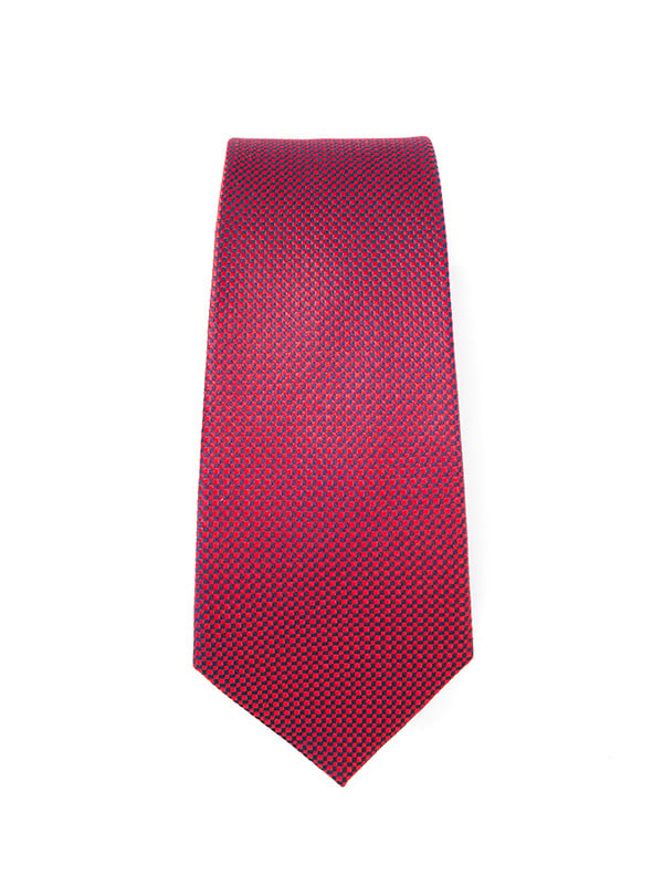 Campania Structure Medium Maroon Silk Tie