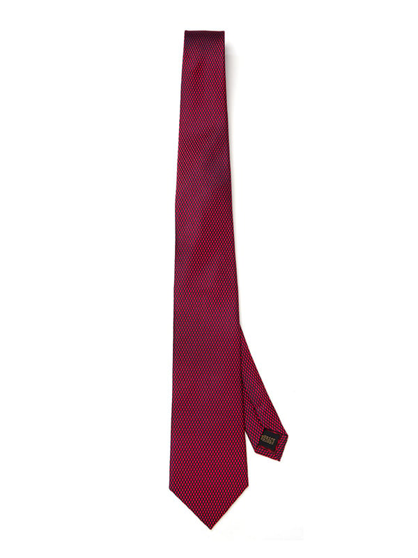 Campania Structure Medium Maroon Silk Tie