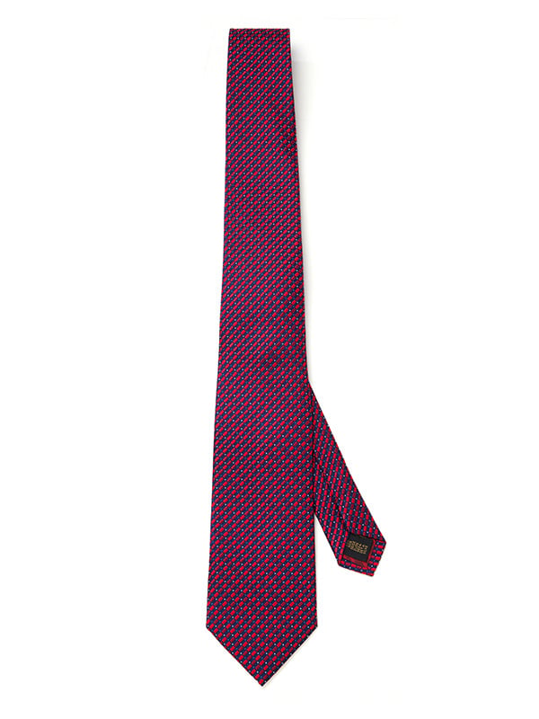 Campania Structure Medium Maroon Silk Tie