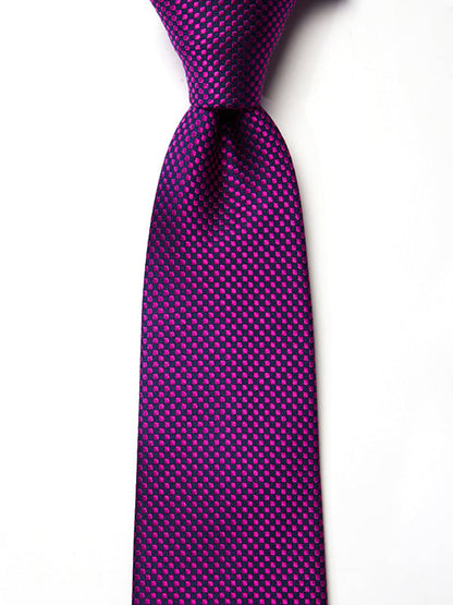 Campania Structure Medium Purple Silk Tie