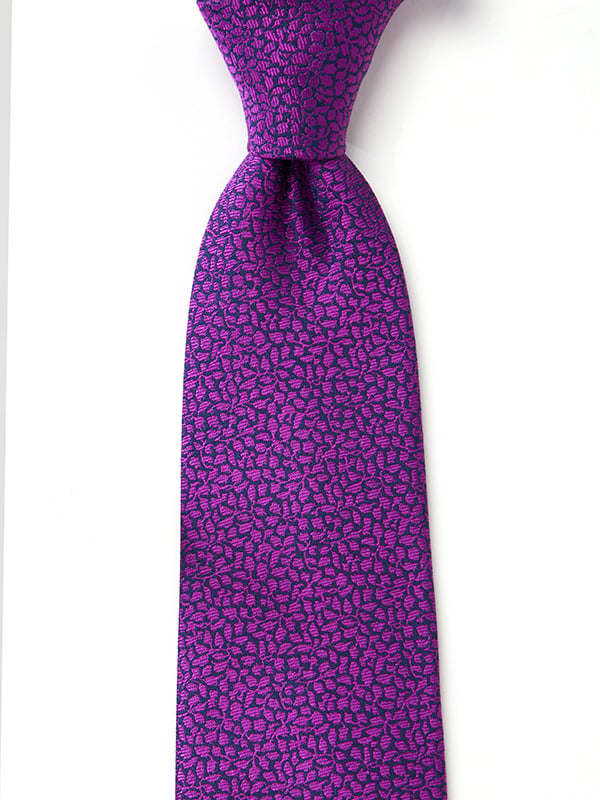 Campania Structure Medium Purple Silk Tie