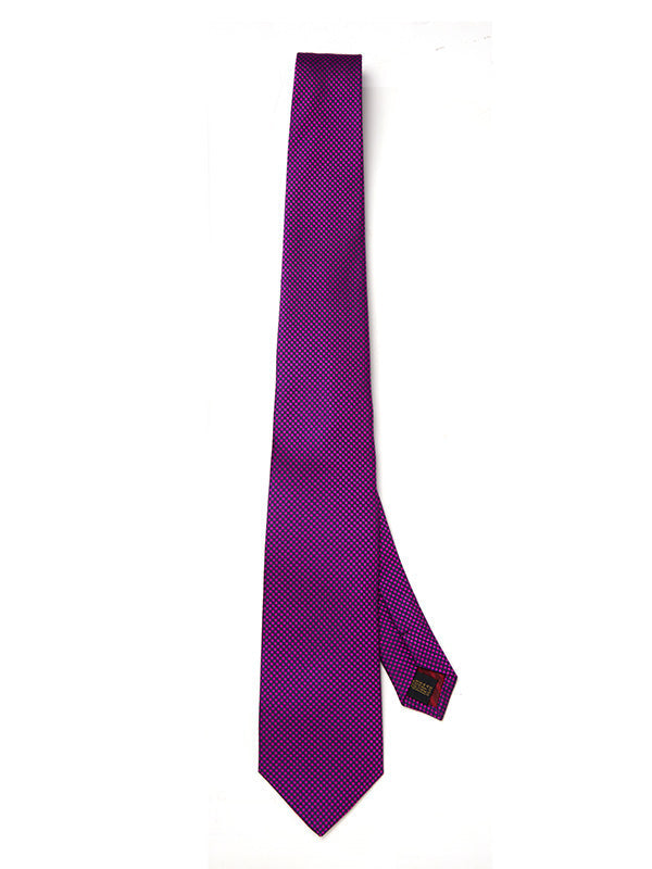 Campania Structure Medium Purple Silk Tie