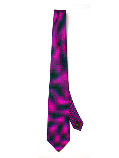 Campania Structure Medium Purple Silk Tie