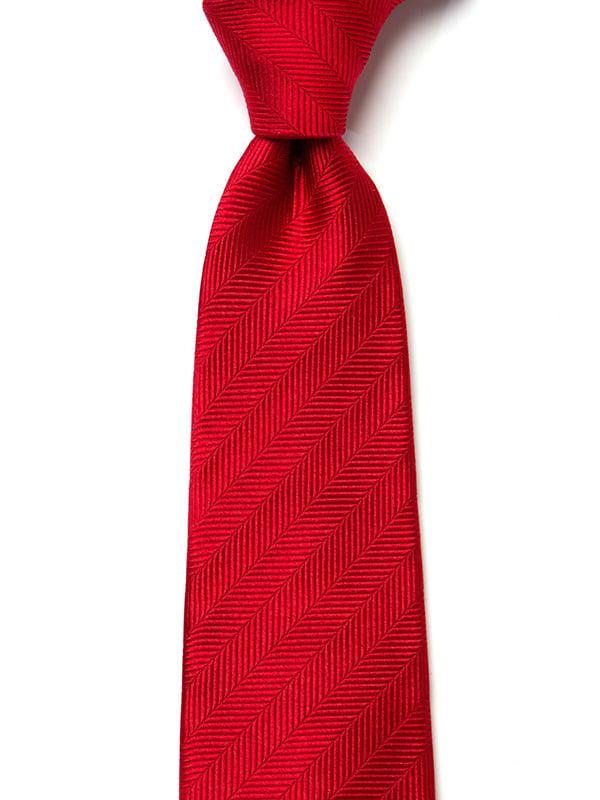 Campania Structure Medium Red Silk Tie