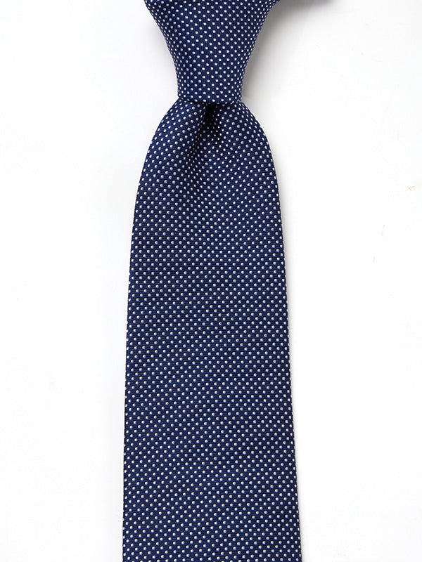 Campania Structure Navy Silk Tie