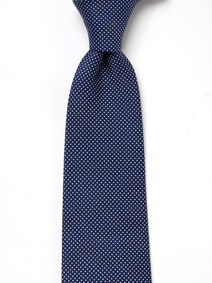 Campania Structure Navy Silk Tie