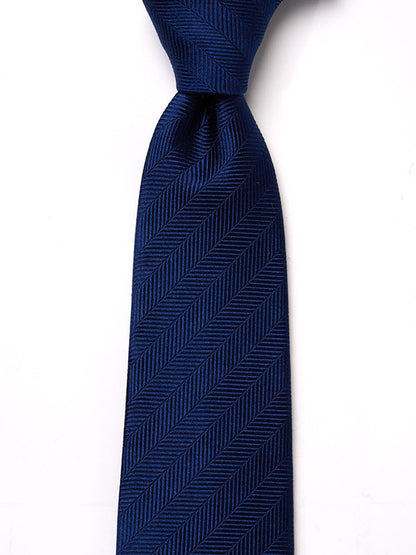 Campania Structure Navy Silk Tie