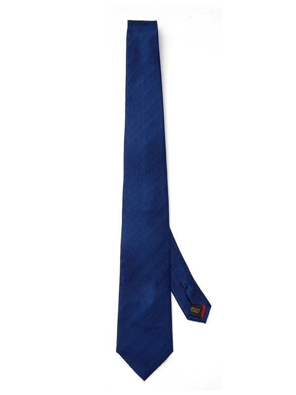 Campania Structure Navy Silk Tie