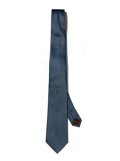 Campania Structure Solid Dark Blue Silk Tie